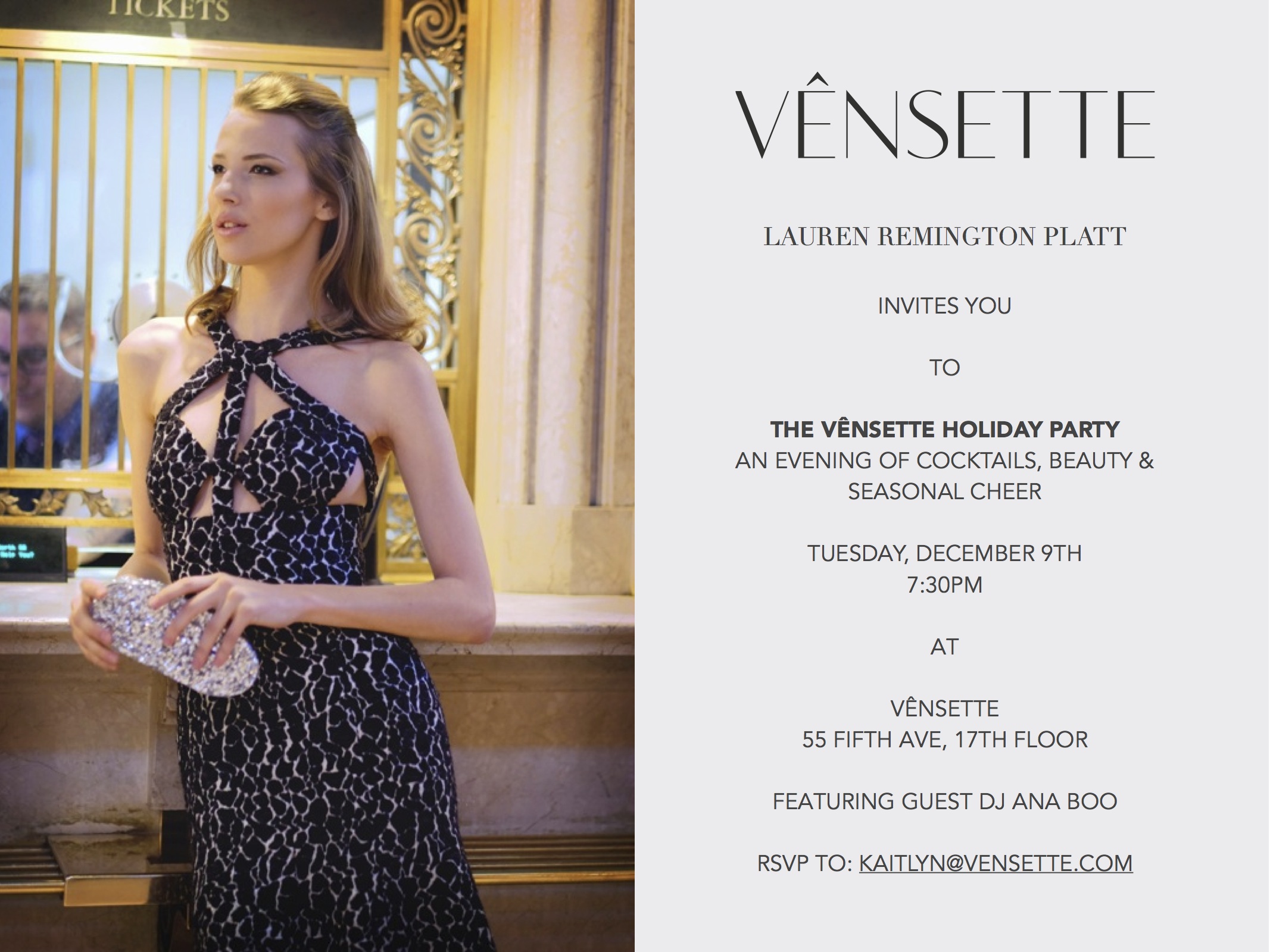 VENSETTE HOLIDAY PARTY